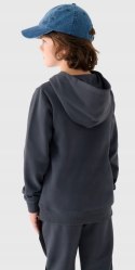 4F OCIEPLANA CHŁOPIĘCA JUNIORSKA BLUZA KANGURKA Z KAPTUREM / rozm 146
