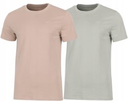 4F ZESTAW 2szt. 2-PAK MĘSKA KOSZULKA T-SHIRT 100% BAWEŁNA / rozm L