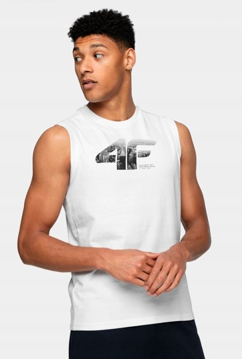 4F ZESTAW 2szt. 2-PAK MĘSKA KOSZULKA BEZRĘKAWNIK BAWEŁNA / rozm XXXXL 4XL