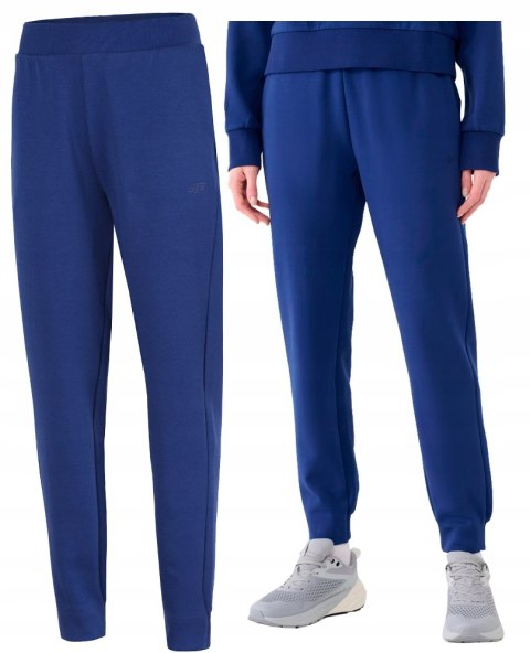4F DAMSKIE SPODNIE DRESOWE BAWEŁNA JOGGERY / rozm M