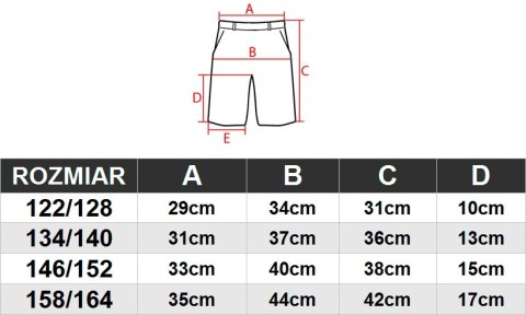 4F CHŁOPIĘCE KRÓTKIE SPODENKI TRENINGOWE SPORTOWE / rozm 158/164