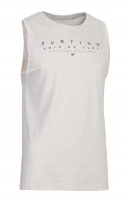 4F MĘSKA KOSZULKA NA RAMIĄCZKACH BAWEŁNA / rozm XXXL 3XL