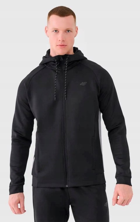 4F MĘSKA SPORTOWA BLUZA Z KAPTUREM ROZPINANA TERMOAKTYWNA / rozm XXXL 3XL
