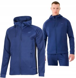 4F MĘSKA SPORTOWA BLUZA Z KAPTUREM ROZPINANA TERMOAKTYWNA / rozm M