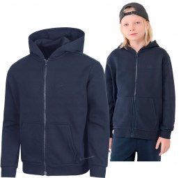 4F OCIEPLANA CHŁOPIĘCA BLUZA ROZPINANA Z KAPTUREM / rozm 146