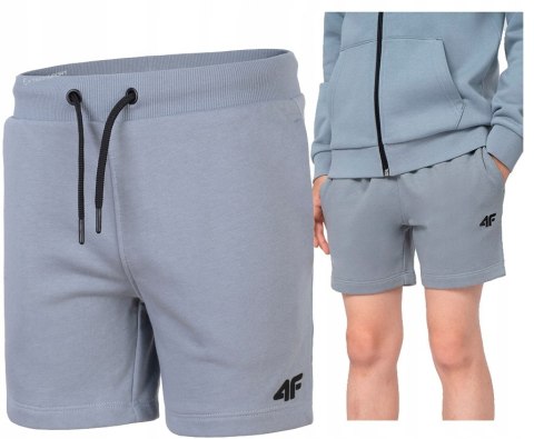 4F CHŁOPIĘCE KRÓTKIE SPODENKI DRESY BAWEŁNA / rozm 152