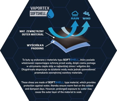 CAMPUS VASTO | WYGODNE SOFTSHELOWE MĘSKIE BUTY TREKKINGOWE | rozm. 43