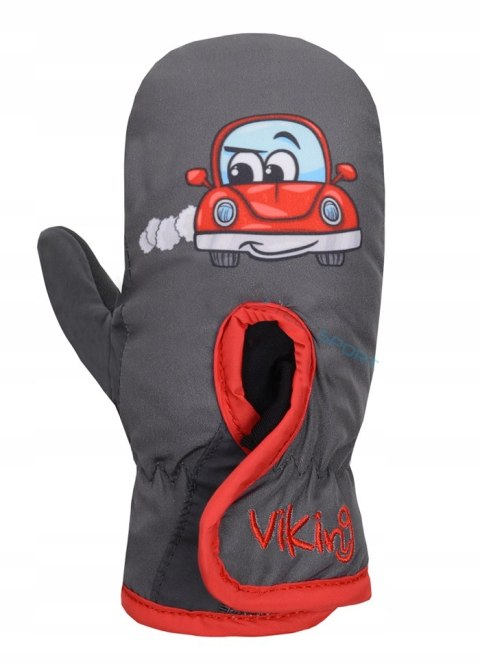 VIKING KIDDO DZIECIĘCE RĘKAWICE ZIMOWE Z RZEPEM rozm 4