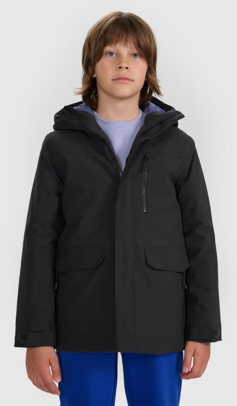 4F CHŁOPIĘCA KURTKA PARKA OCIEPLANA PŁASZCZ membrana 5000 / rozm 128