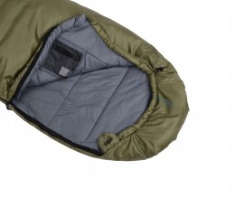 CIEPŁY ŚPIWÓR MUMIA FJORD NANSEN KJOLEN MID -16st | OLIWKOWY | ZAMEK LEWY