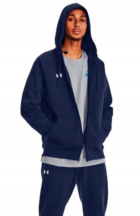 UNDER ARMOUR OCIEPLANA MĘSKA BLUZA Z KAPTUREM ROZPINANA / rozm XL