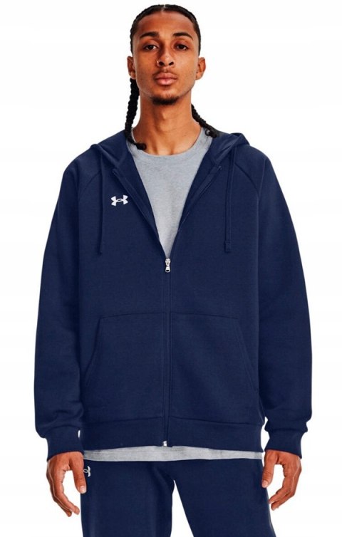 UNDER ARMOUR OCIEPLANA MĘSKA BLUZA Z KAPTUREM ROZPINANA / rozm XL