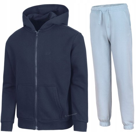 4F OCIEPLANY DZIEWCZĘCY DRES KOMPLET BLUZA SPODNIE / rozm 146