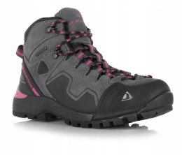 WYGODNE DAMSKIE WYSOKIE BUTY TREKKINGOWE BERGSON NYIKA STX | SZARE | 41