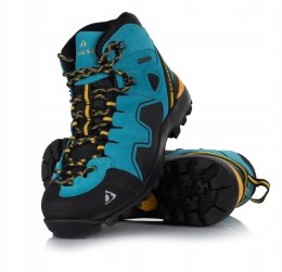 WYGODNE DAMSKIE WYSOKIE BUTY TREKKINGOWE BERGSON NYIKA STX | TURKUSOWE | 38
