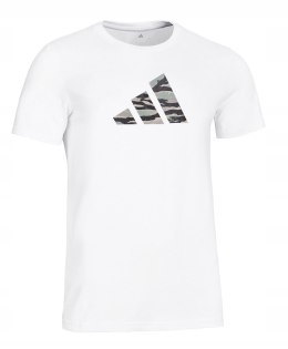 ADIDAS KOSZULKA BAWEŁNIANA MĘSKA T-SHIRT Z NADRUKIEM LOGO | rozm XL