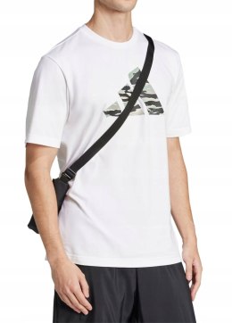 ADIDAS KOSZULKA BAWEŁNIANA MĘSKA T-SHIRT Z NADRUKIEM LOGO | rozm XL
