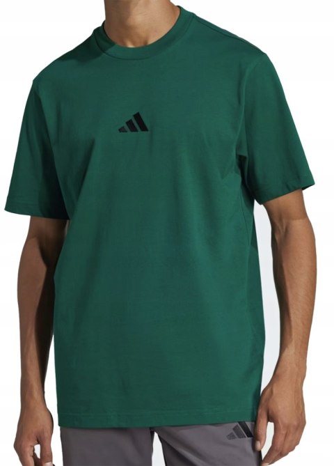 ADIDAS MĘSKA BAWEŁNIANA KOSZULKA T-SHIRT Z HAFTOWANYM LOGIEM | rozm XL
