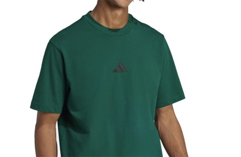 ADIDAS MĘSKA BAWEŁNIANA KOSZULKA T-SHIRT Z HAFTOWANYM LOGIEM | rozm XL