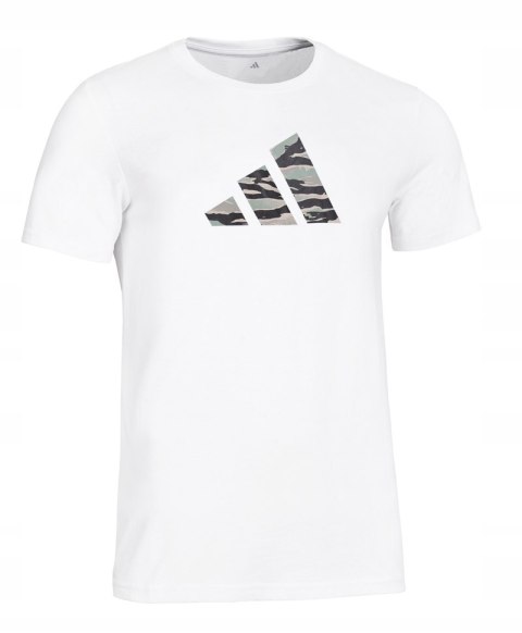 ADIDAS MĘSKA KOSZULKA BAWEŁNIANA T-SHIRT Z NADRUKIEM LOGO | rozm XXL