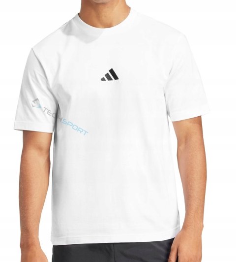 ADIDAS WYGODNA KOSZULKA MĘSKA BAWEŁNIANA Z HAFTOWANYM LOGIEM | rozm 4XL