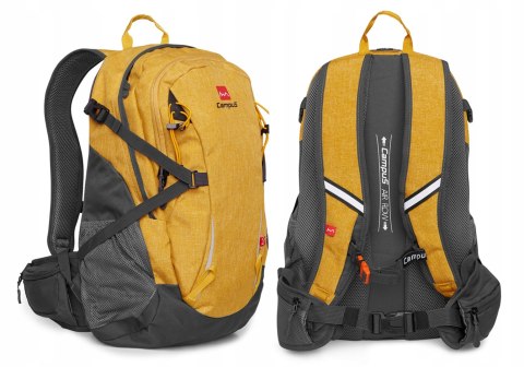 LEKKI PLECAK SPORTOWY CAMPUS MULLACO 30L | WENTYLOWANE PLECY | ŻÓŁTY