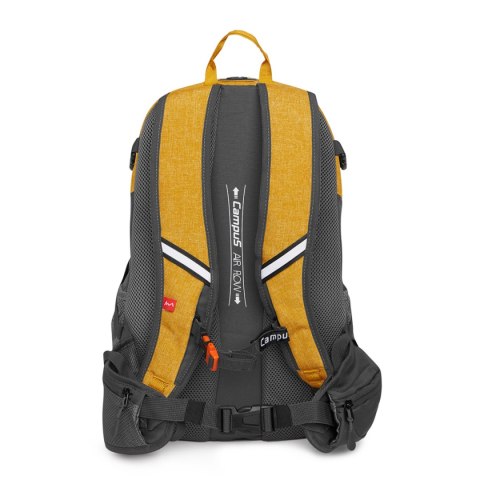 LEKKI PLECAK SPORTOWY CAMPUS MULLACO 30L | WENTYLOWANE PLECY | ŻÓŁTY