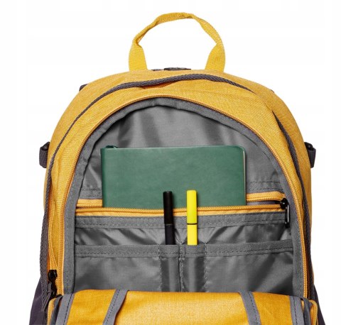LEKKI PLECAK SPORTOWY CAMPUS MULLACO 30L | WENTYLOWANE PLECY | ŻÓŁTY