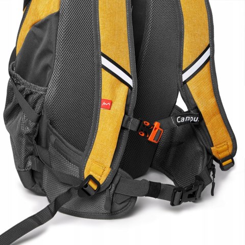 LEKKI PLECAK SPORTOWY CAMPUS MULLACO 30L | WENTYLOWANE PLECY | ŻÓŁTY