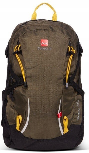LEKKI PLECAK SPORTOWY CAMPUS MULLACO 30L | WENTYLOWANE PLECY | ŻÓŁTY