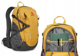 LEKKI POJEMNY PLECAK SZKOLNY CAMPUS MULLACO 30 | WENTYLOWANY | ŻÓŁTY