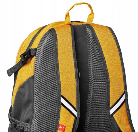 WYGODNY WENTYLOWANY PLECAK MIEJSKI CAMPUS MULLACO | POJEMNOŚĆ 30L | ŻÓŁTY