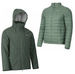 BERGSON EVERFOLK | MĘSKA KURTKA ZIMOWA Z KAPTUREM 3w1 | MEMBRANA 10000 |XXL