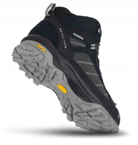 MARKOWE MĘSKIE BUTY TREKKINGOWE BERGSON KADAM MID | WODOODPORNE | 44