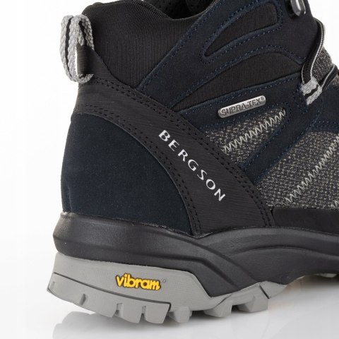 MARKOWE MĘSKIE BUTY TREKKINGOWE BERGSON KADAM MID | WODOODPORNE | 44