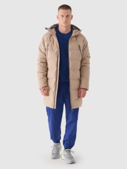 4F MĘSKI PUCHOWY PIKOWANY PŁASZCZ MĘSKI Z KAPTUREM | MEMBRANA 10000 | XL