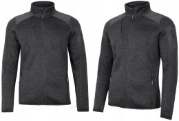 BERGSON LUNO | CIEPŁA MĘSKA BLUZA POLAROWA WARMPILE | ZE STÓJKĄ | rozm 3XL