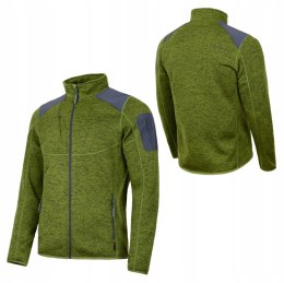 BERGSON LUNO | CIEPŁA MĘSKA BLUZA POLAROWA WARMPILE | ZE STÓJKĄ | rozm L