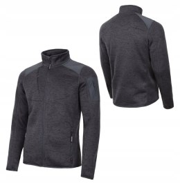 BERGSON LUNO | CIEPŁA MĘSKA BLUZA POLAROWA WARMPILE | ZE STÓJKĄ | rozm L