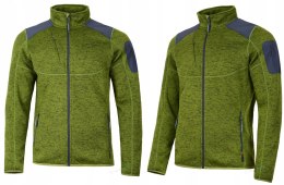 MARKOWA CIEPŁA MĘSKA BLUZA POLAROWA BERGSON LUNO WARMPILE | ZE STÓJKĄ | 3XL