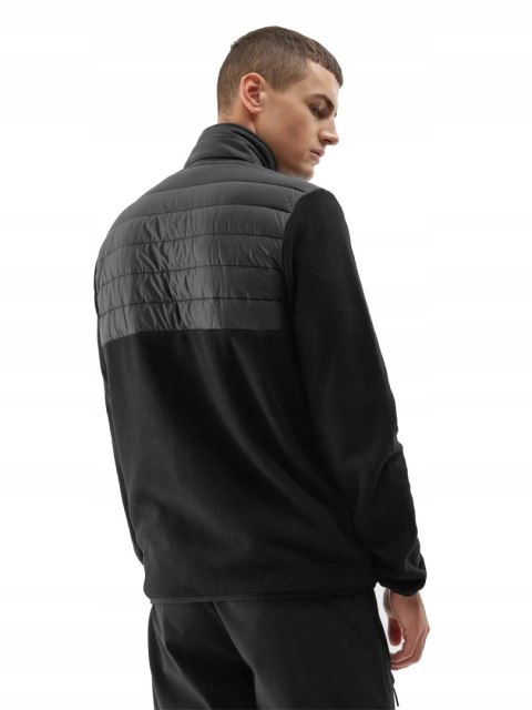 4F MĘSKA BLUZA POLAR PUCHOWY ZE STÓJKĄ ROZPINANY | rozm XL