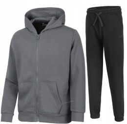 4F OCIEPLANY CHŁOPIĘCY DRES KOMPLET BLUZA ROZPINANA SPODNIE / rozm 158