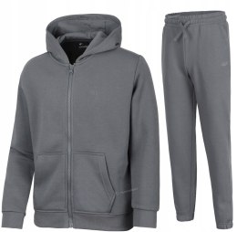 4F OCIEPLANY CHŁOPIĘCY DRES KOMPLET BLUZA ROZPINANA SPODNIE / rozm 158