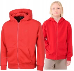 4F OCIEPLANA CHŁOPIĘCA BLUZA ROZPINANA Z KAPTUREM / rozm 146