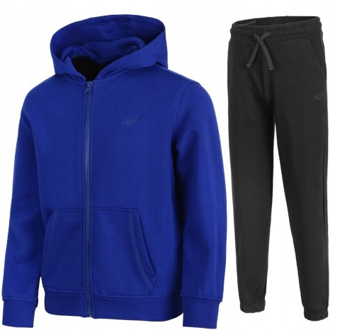 4F OCIEPLANY CHŁOPIĘCY DRES KOMPLET BLUZA ROZPINANA SPODNIE / rozm 158