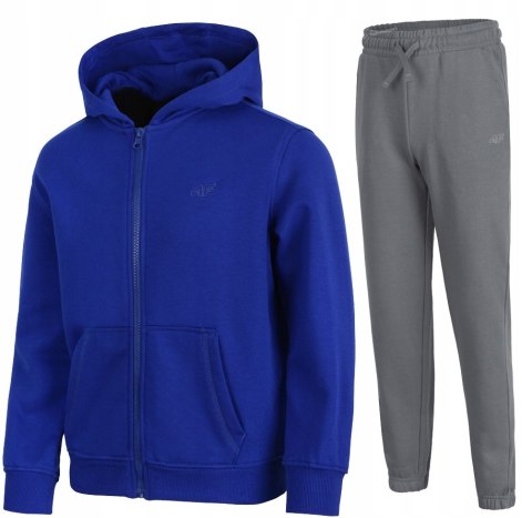 4F OCIEPLANY CHŁOPIĘCY DRES KOMPLET BLUZA ROZPINANA SPODNIE / rozm 164