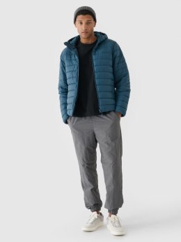 4F MĘSKA KURTKA PUCHOWA PIKOWANA Z KAPTUREM | LEKKA WYGODNA | rozm L