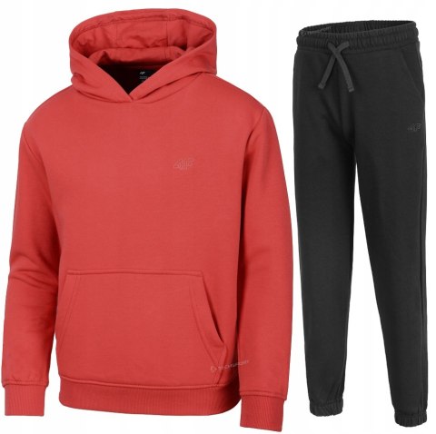 4F OCIEPLANY CHŁOPIĘCY DRES KOMPLET BLUZA KANGURKA SPODNIE / rozm 164