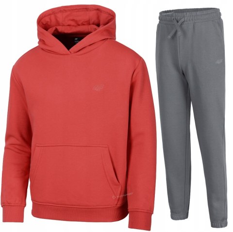 4F OCIEPLANY CHŁOPIĘCY DRES KOMPLET BLUZA KANGURKA SPODNIE / rozm 164