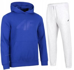 4F OCIEPLANY MĘSKI DRES BAWEŁNA KOMPLET BLUZA SPODNIE / rozm XL